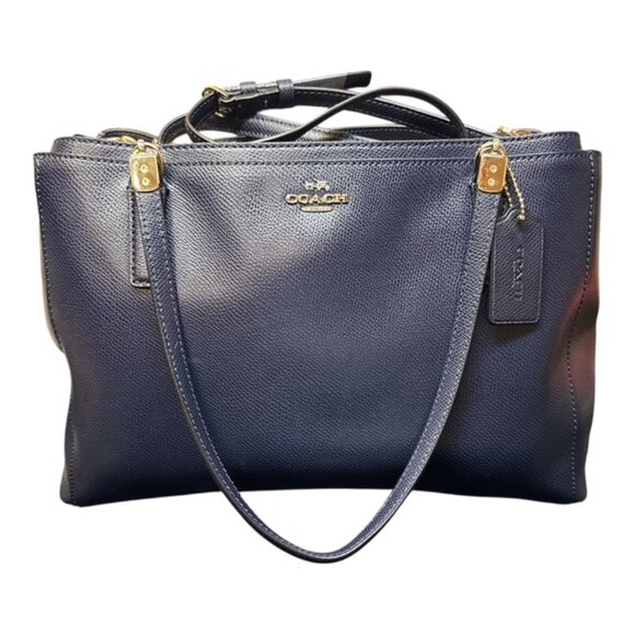Coach Christie Carryall Navy Blue F34672 Purse, Handbag, Shoulder bag - Picture 1 of 7